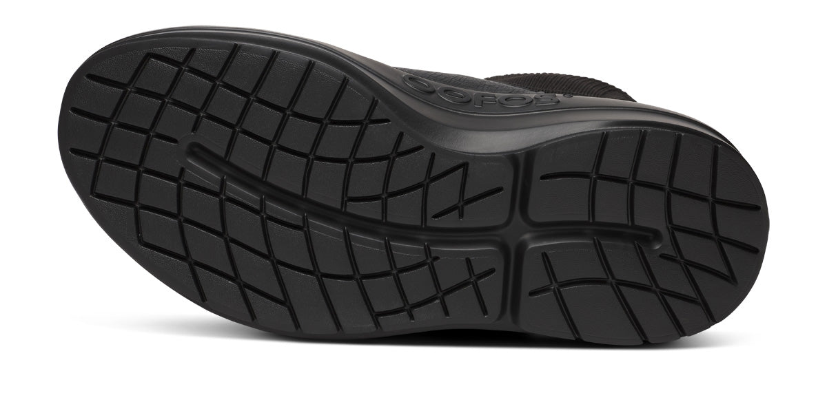 Women's OOmega Leather Londoner - Black – OOFOS