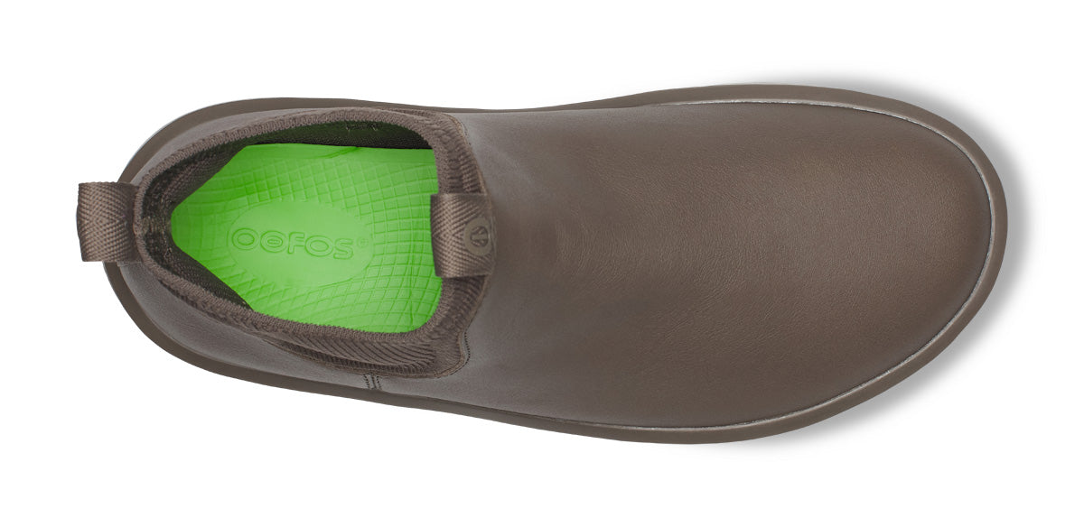 Women's OOmega Leather Londoner - Truffle – OOFOS
