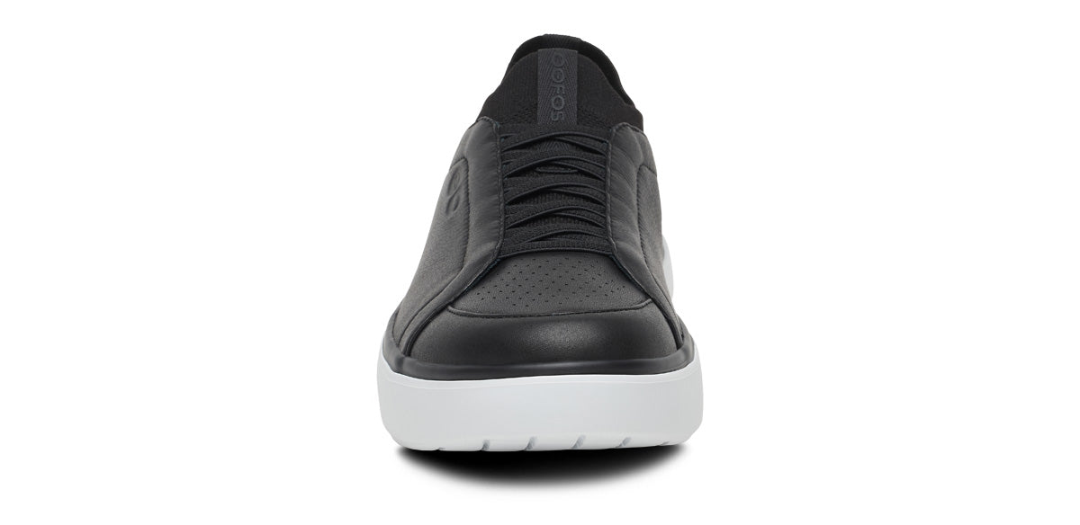 Men's Club+ Leather - White Black front view