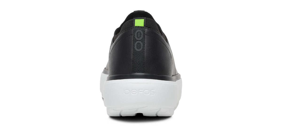 Men's Club+ Leather - White Black back view