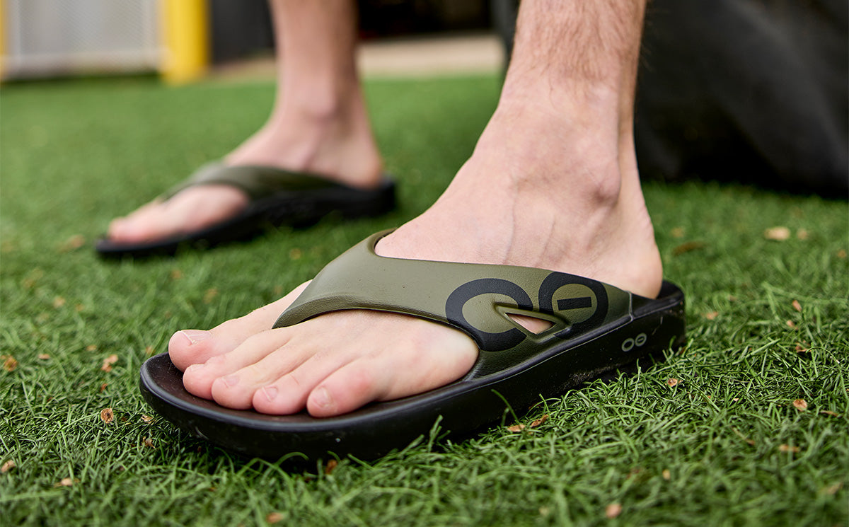 OOFOS OOriginal Sport Sandal - Tactical Green Men\'s 13/ EU 46 OOfos OOriginal Sport Sandal - Tactical Green – Lenny main image 2