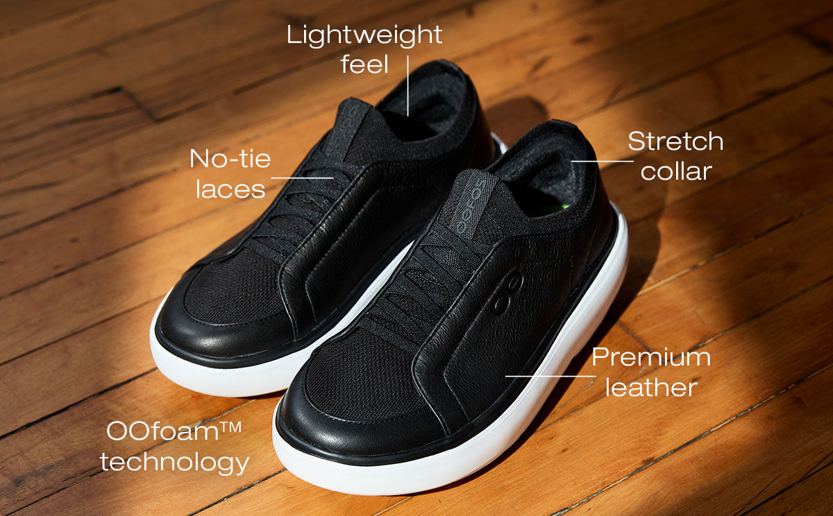 Women's Club+ White Black – OOFOS
