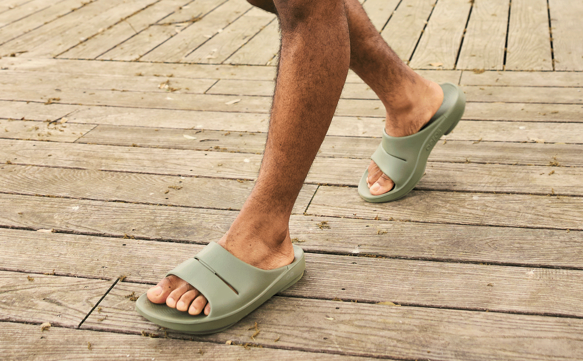 Men's OOahh Slide Sandal - Foliage – OOFOS