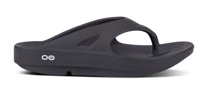 Women's OOriginal Sandal - Black - OOFOS lateral view