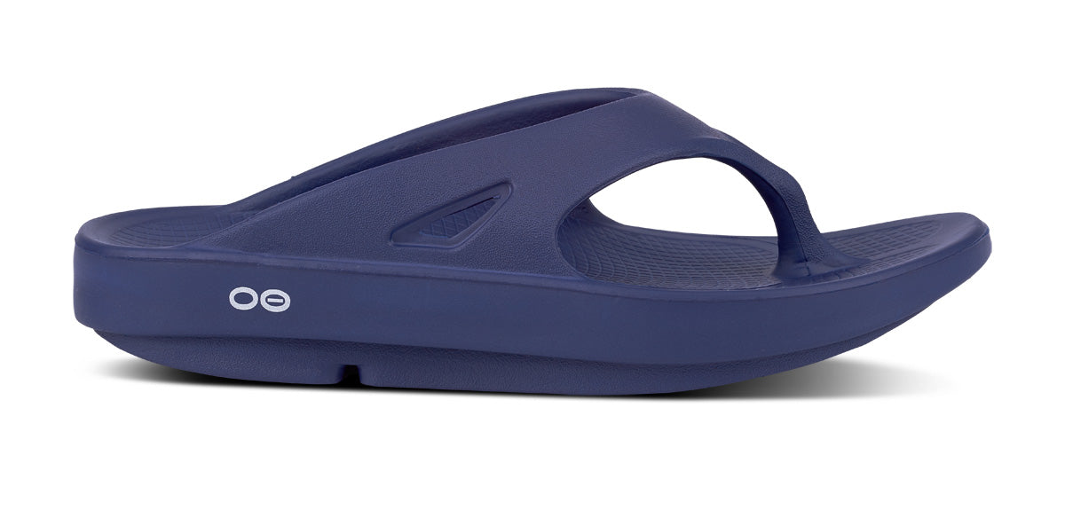 Men's OOriginal Sandal - Navy - OOFOS lateral view
