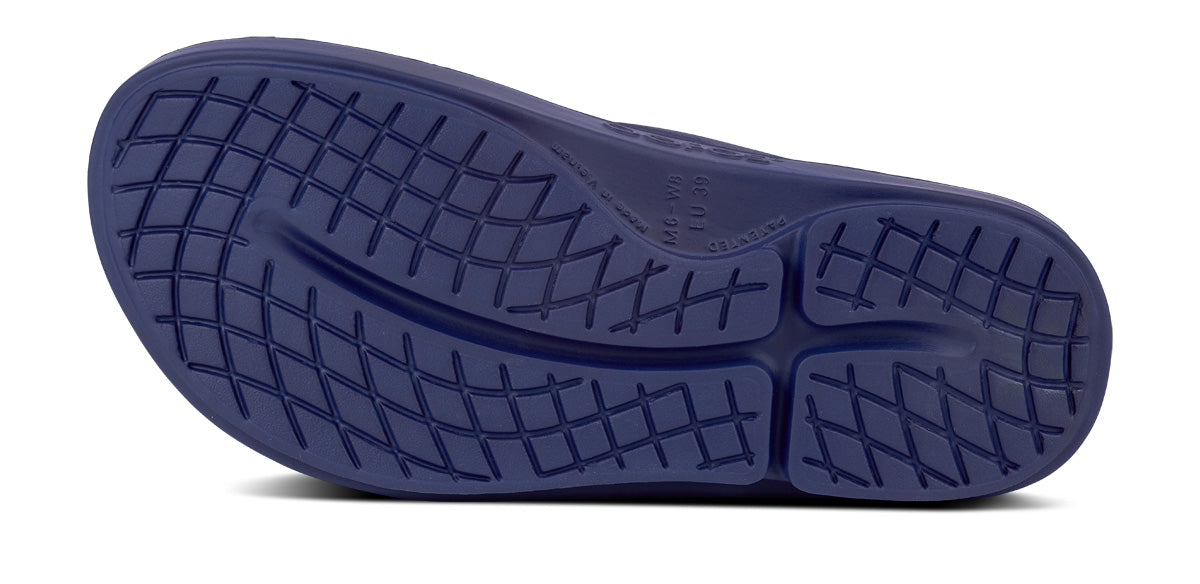 Men's OOriginal Sandal - Navy - OOFOS bottom view