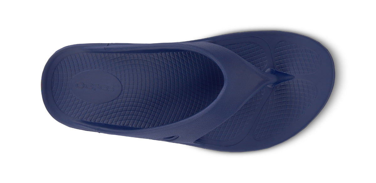 Women's OOriginal Sandal - Navy - OOFOS top view 