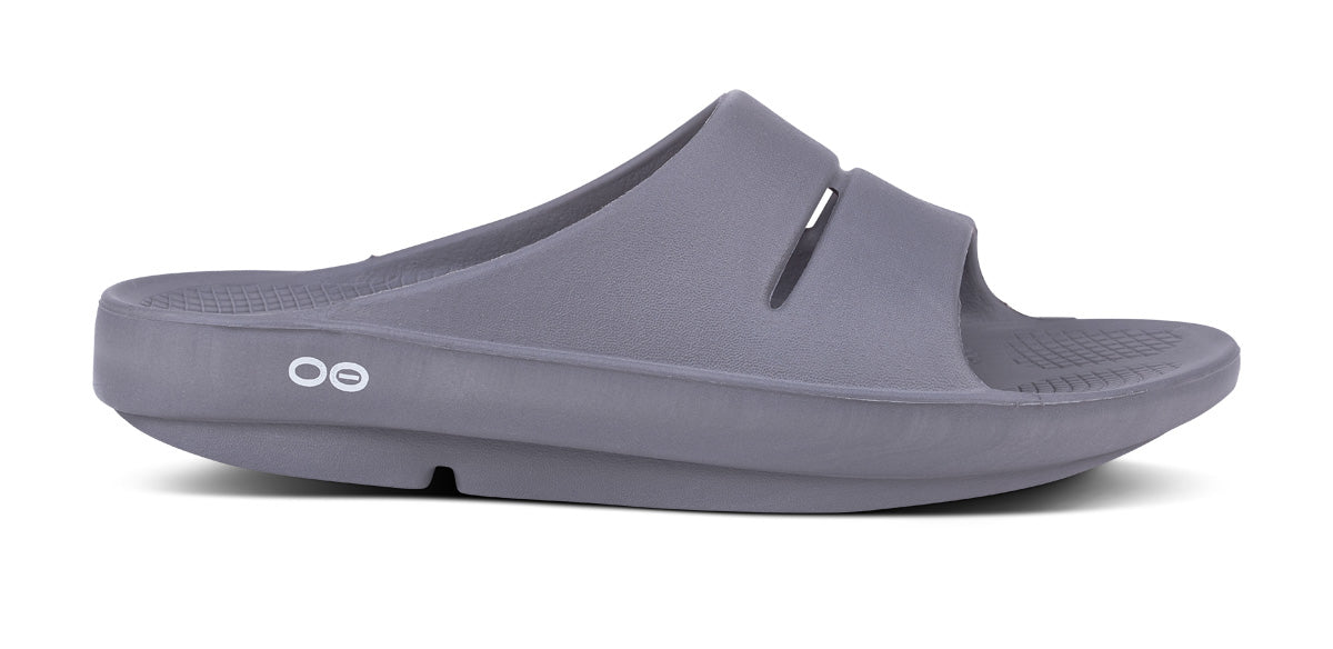 Women's OOahh Slide Sandal Slate OOFOS