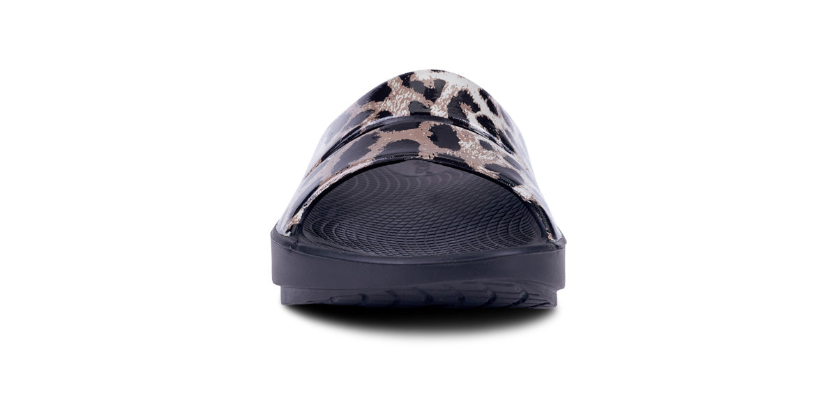 Women's OOahh Limited Slide Sandal - Cheetah – OOFOS