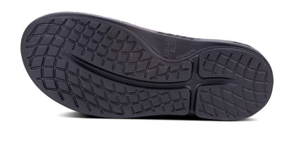Men's OOcloog Clog - Black - OOFOS bottom view