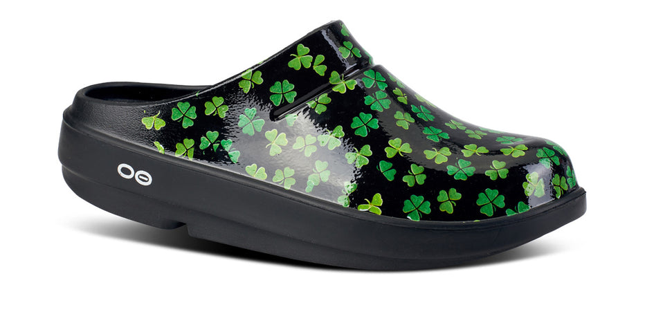 Women's OOcloog Limited Edition Clog - Shamrocks (FINAL SALE