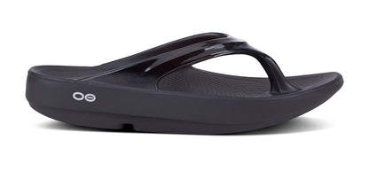 Women's OOlala Sandal - Black - OOFOS lateral view