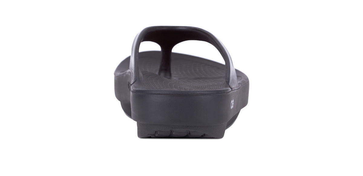 Women's OOlala Sandal - Black - OOFOS back view