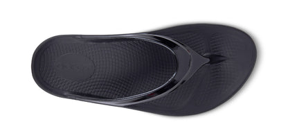 Women's OOlala Sandal - Black - OOFOS top view