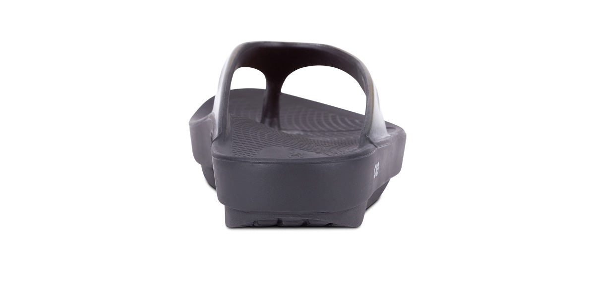 Women's OOlala Sandal - Latte - OOFOS back view 