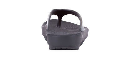 Women's OOlala Sandal - Latte - OOFOS back view 