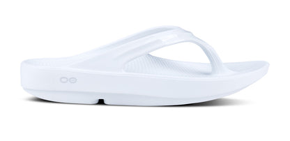 Women's OOlala Sandal - White - OOFOS lateral view