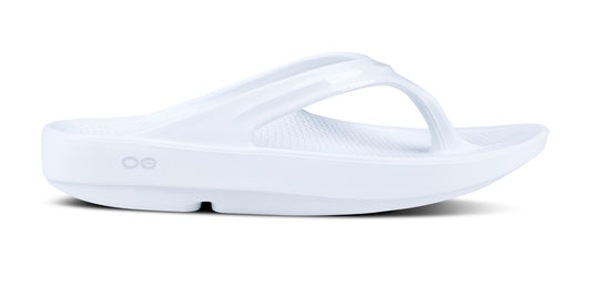 Women's OOlala Sandal - White - OOFOS lateral view