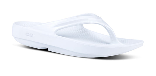 Women's OOlala Sandal - White - OOFOS main view