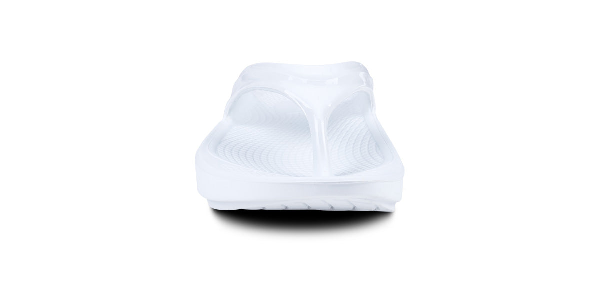 Women's OOlala Sandal - White - OOFOS front view