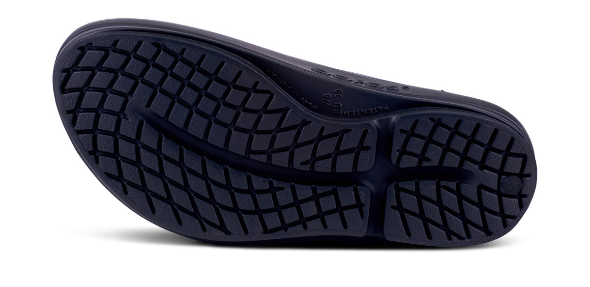 Women's OOmega OOlala Sandal - Black bottom view