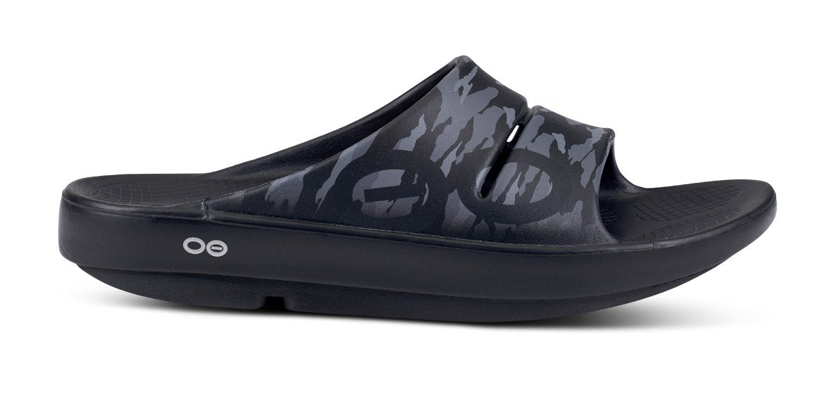 Women's OOahh Sport Slide Sandal - Black Camo – OOFOS