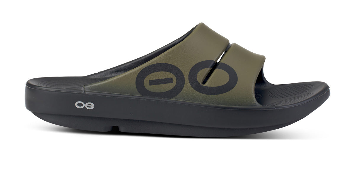 Women's OOahh Sport Slide Sandal - Tactical Green – OOFOS