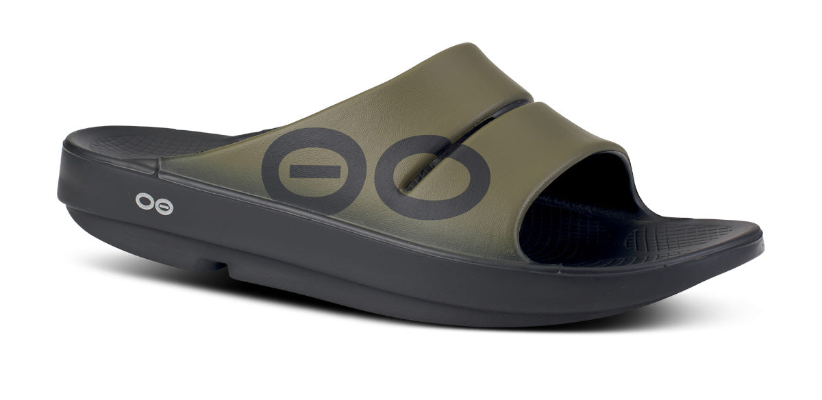 Women's OOahh Sport Slide Sandal - Black Water Camo – OOFOS