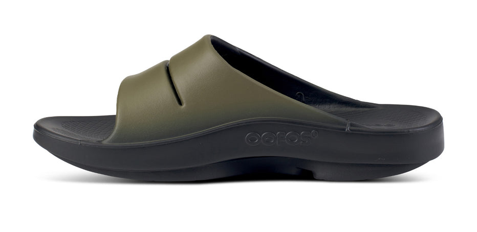 Women's OOahh Sport Slide Sandal - Tactical Green – OOFOS Women's OOahh Sport Slide Sandal - Tactical Green – OOFOS