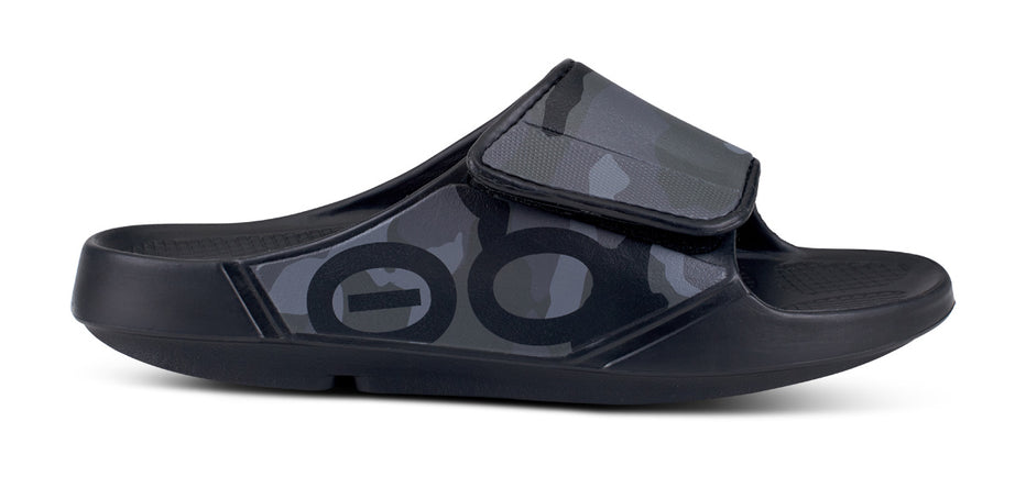 Men's OOahh Sport Flex Sandal - Black Camo (SALE) – OOFOS