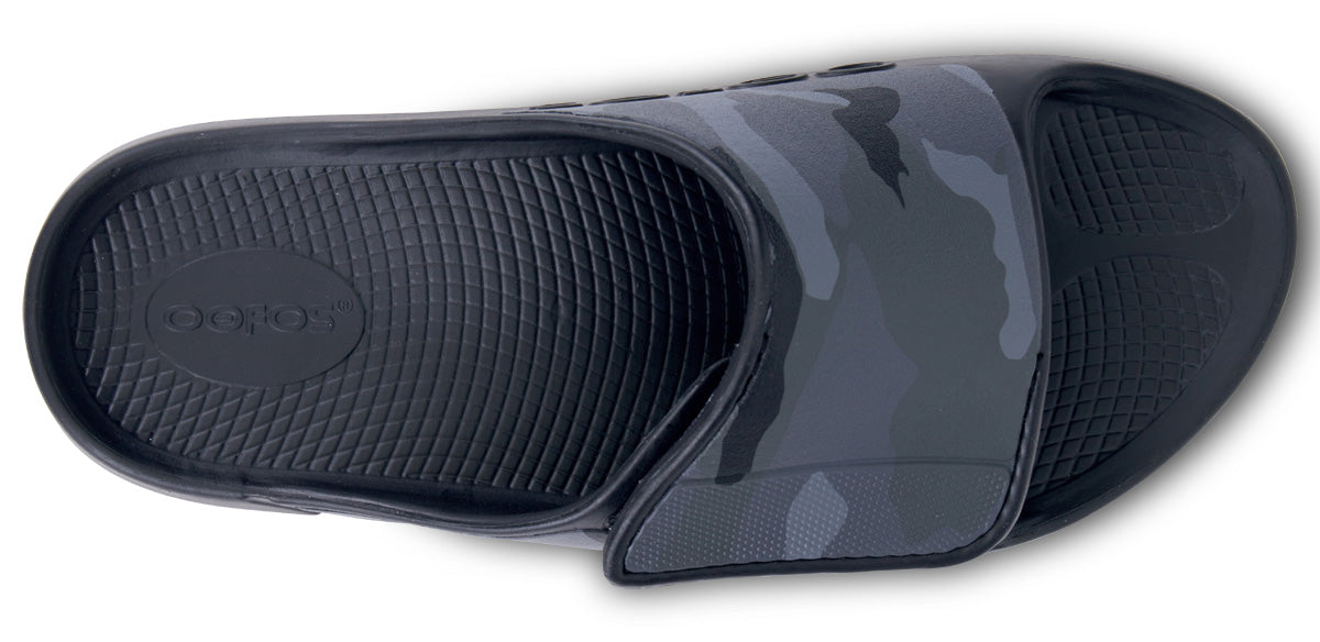 Men's OOahh Sport Flex Sandal - Black Camo (SALE) – OOFOS