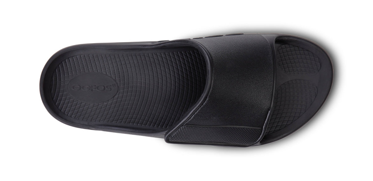 Women's OOahh Sport Flex Sandal- Matte Black top view