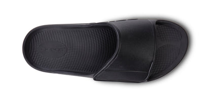 Men's OOahh Sport Flex Sandal - Matte Black top view