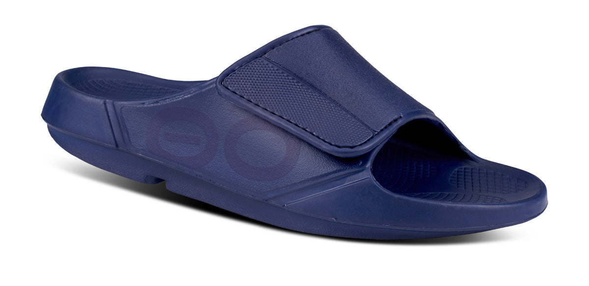 LOT OF 2 OOFOS UNISEX ADULTS SIZE M\'S 8-‎ W\'S 11 BLACK/NAVY BLUE EU 42 OOFOS OOcloog Unisex Open Back Clogs Black Matte Synthetic  main image 4