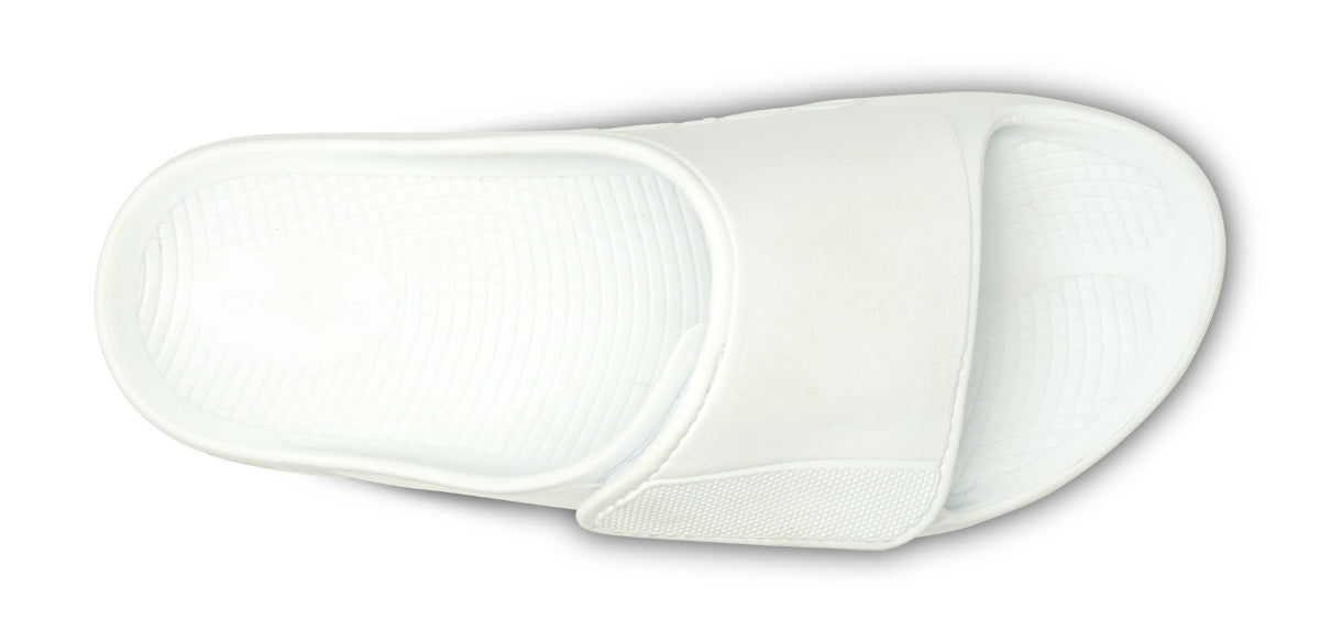 Men's OOahh Sport Flex Sandal - White top view