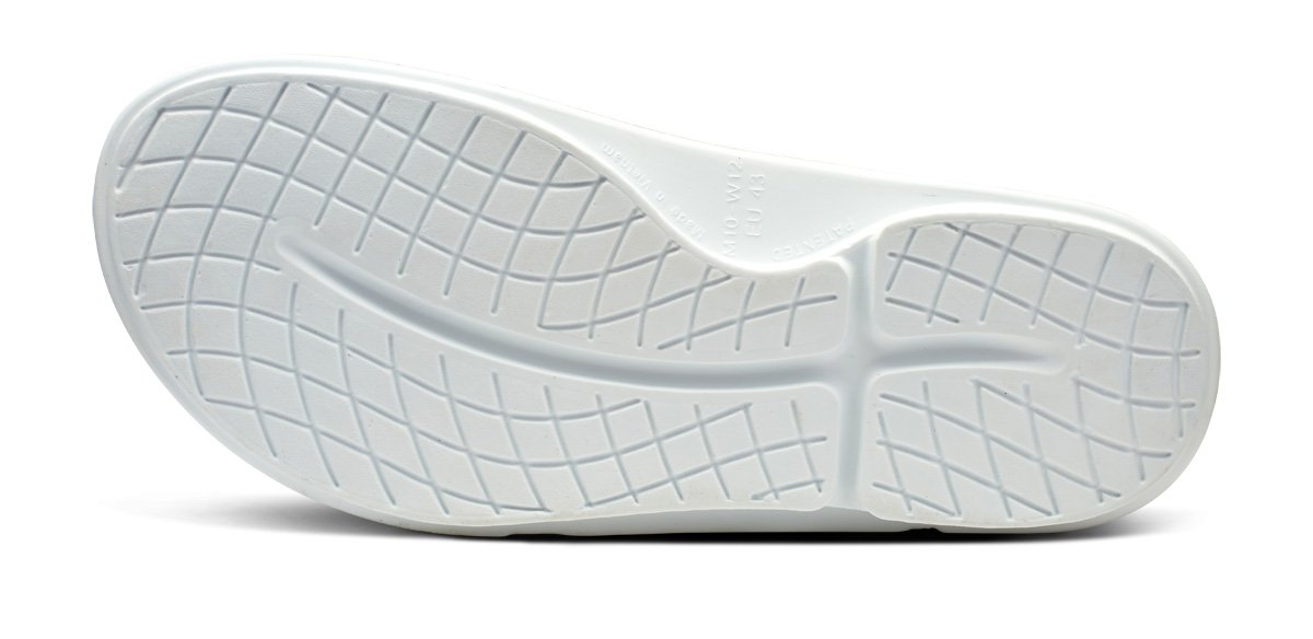 ◆OOFOS◆ OOAHH SPORT FLEX WHITE LABYRINTH Elegant Sports Fl Men's OOahh Sport Flex Sandal - White – OOFOS