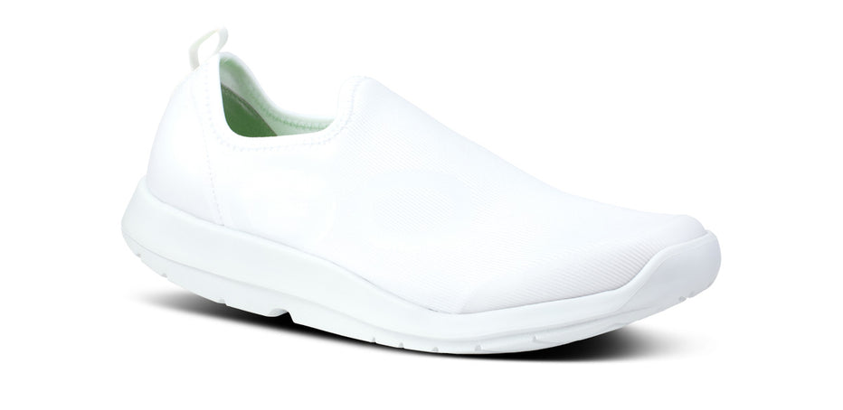Men's OOmg Sport Low Shoe - White (FINAL SALE) – OOFOS