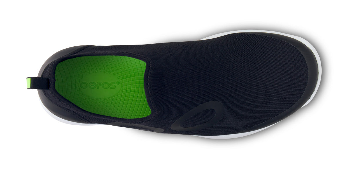 Men's OOmg Sport Low Shoe - White Black – OOFOS