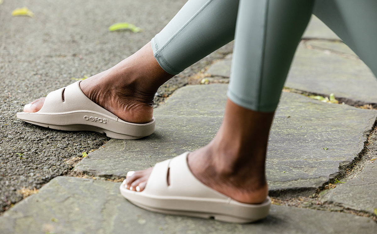 Oofos slide sandals Clearance